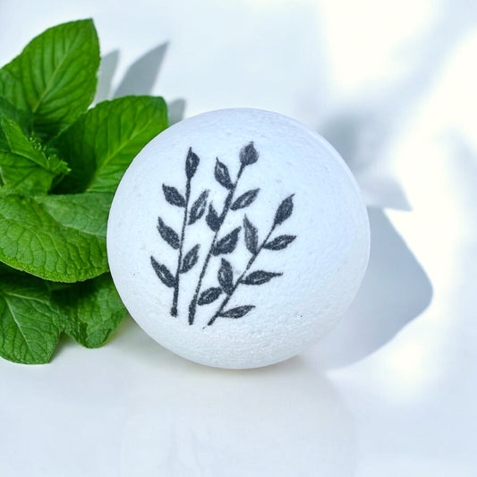 Peppermint + Tea Tree Bath Bomb